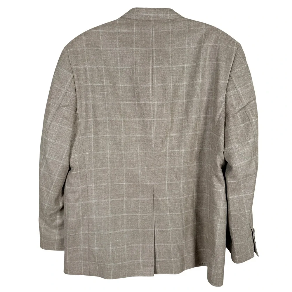 Ralph Ralph Lauren Wool Silk Linen Blazer Mens 44R Windowpane Sport Coat Canada